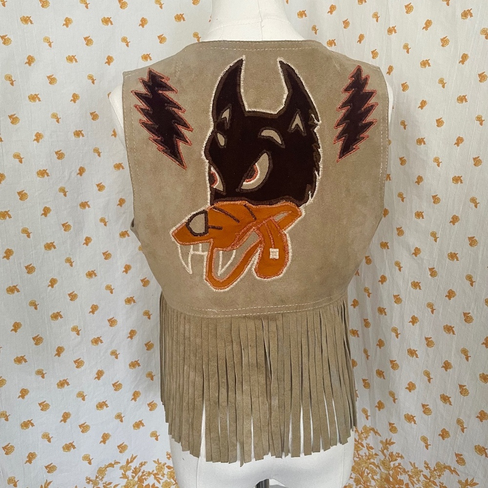 70s Fringe Western Upcycled Dire Wolf Piece – One of a Kind Grateful Dead - Picture 1 of 16